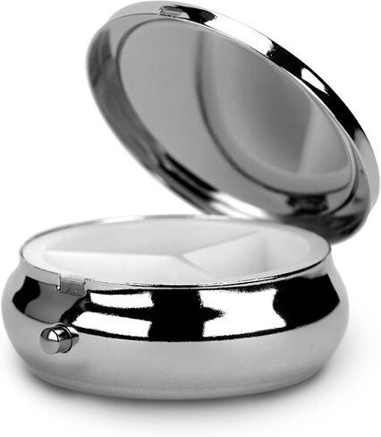 Pill Box Case Pillbox Holder Trinket Stash Box Arsenic Vintage Style Medicine Vitamin Pill Organizer Case (Diamonds and Skeletons) in Saudi Arabia