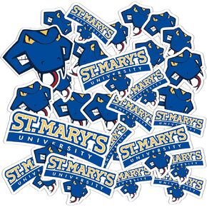 Desert Cactus St. Mary's University (TX) StMU SM Texas Rattlers Stickers Vinyl Decals Laptop Water Bottle Car Scrapbook 13.39x10.98 Sheet T1 (Type 1-1)