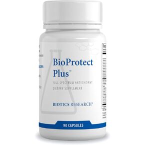Biotics Research BioProtect Plus Protects Body from Oxidative Damage, Supports Overall Health, Immune Health, Cardiovascular Health. Glutathione. CoQ10, Taurine, SOD, Catalase 90 Caps
