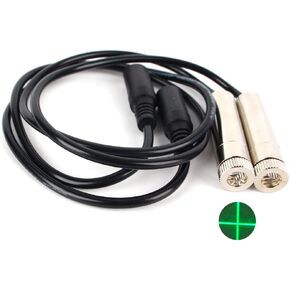 S065 Green Line Laser Module, Adjustable Focal Length, Class II<1mw, 19.7 ″/50cm, for Clothing Freeze-frame Positioning, Carpentry, Wood Cutting etc.