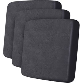 Leather Look Couch Cushion Covers Sofa Seat Slipcovers Sets Couches Furniture Protector for Sectional Armchair Loveseat Pets Kids Stretch Spandex Fabric (3 Cushion Sofa, Dark Grey-01)