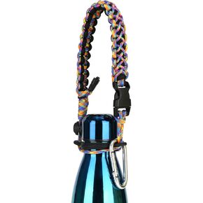 Greant Paracord Handle for Most Cola-shaped Water Bottle Carrier, Functional Water Bottle Strap compatible with MIRA, Fit SWELL Narrow Mouth Bottles 12oz, 17oz and 25 oz