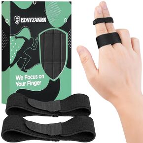 10 Pack Buddy Tape Finger Straps, 2 Finger Splint for Broken Finger Trigger Finger, Washable and Reusable Finger Brace for Joint Stabilizer for Sport Injured