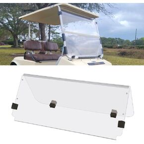 Tinted Windshield for Club Car DS 1982-2000 Golf Cart Fold Down