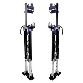 Painting Drywall Stilts,Adjustable Aluminum Tool Stilt for Plastering,24" - 40" Sheetrock Stilts,Professional Drywall Stilts, Black