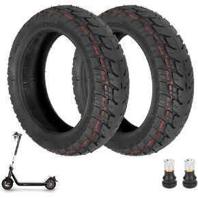 9.5 x 2.50 Off-Road Tire 9.5 Inch Tubeless Tire for Niu KQI3 Electric Scooter Accessories Rear Front Wheel Replacement Tire Anti-skid Shockproof with valve (2 PCS)