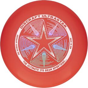 Discraft 175 Gram Ultra Star Sport Disc 175g Ultra Star Sport Disc, Bright Red