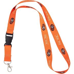Desert Cactus University of the Pacific Lanyard Tigers Car Keys ID Badge Holder Keychain Detachable Breakaway Snap Buckle (Orange)