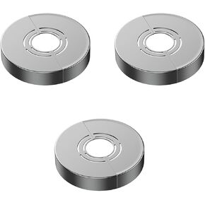3PCS ABS Lightweight Cuttable Wall Decorative Cover Inner Diameter 20mm Thickened Split Type Shower Head Cover Plate Angle Valve Water Pipes Gas Pipes Faucet Radiator Pipes Concealing Cover