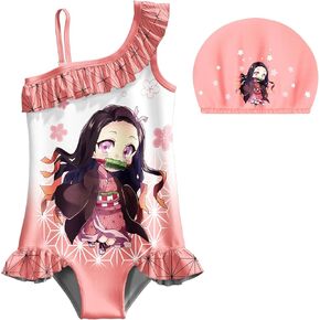 ملابس سباحة للفتيات Nezuko Tankini Anime ملابس سباحة بيكيني بدلة سباحة للشاطئ in Kuwait