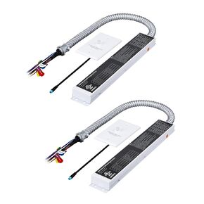 LEONLITE 15W LED Emergency Driver, 100-347VAC, 170VDC Output, UL Listed, Emergency Driver with Battery Backup, Fit for 15W-100W LED Fixtures, 90mins Power Supply for Panel, Troffer, Pack of 2