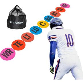 Football Flat Spot Markers for Positioning and Blocking Coaching Training