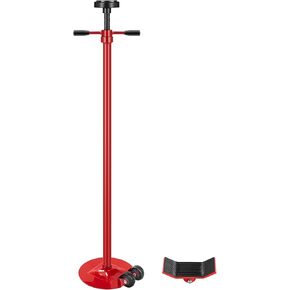 SPECSTAR Moveable Under Hoist Support Stand, 3/4 Ton 1650Lbs Capacity Jack Stand Lifting from 52 to 76 Inch with Replaceable Saddle and Steel Base