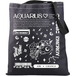 JNIAP Zodiac Sign Gift 12 Constellation Birthday Gift for Astrology Lover Horoscope Tote Bag