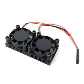 ElectroCookie Raspberry Pi Dual Cooling Fan 30x30x10mm, RGB Light Silent CPU Cooling Fans for Raspberry Pi (2pcs)
