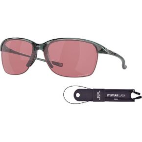 Oakley Unstoppable OO9191 Rectangle Sunglasses for Women + BUNDLE Accessory Leash + Designer iWear Kit