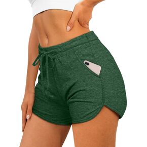 Shorts for Women Casual Summer Athletic Works Shorts Fuction Pockets M