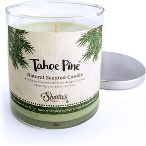 Eucalyptus Leaf Scented Natural Soy Candle, Essential Fragrance Oils, 100% Soy, Phthalate & Paraben Free, Clean Burning, 9 Oz.