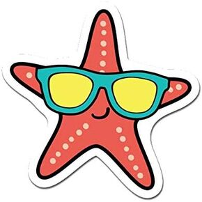 MightySkins Starfish Peel and Stick Art Removable Cute Stylish Funny Cartoon Dorm Room Decor Vinyl Wall Decals Sticker, 12" On Its Longest Side