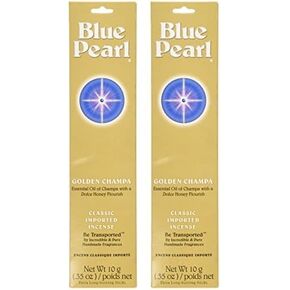 Blue Pearl Classic Fragrance Incense, Prem Golden Champa, 10 Gram