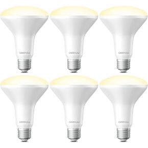 12 Pack BR30 LED Recessed Light Bulb, Dimmable Indoor Flood Light Bulbs CRI80 7W Equivalent 65W 2700K Soft White 650 Lumens, 15000 Lifetime Hours E26 Base LED Can Light Bulb, Flicker-Free
