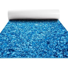 Fullfire Boat Flooring - EVA Foam Boat Decking - Brushed Camo Marine Mat Self-Adhesive Boat Carpet Flooring Sheet, for Jon Boat Pontoon Boat Motorboat RV Yacht Kayak 94"x47" Camo Ocean