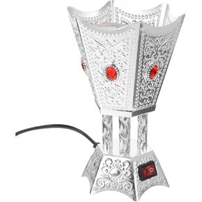 Plug-in Incense Burner Vintage Home Decor Dining Table Decor Centerpiece Table Decorations Electric Burner Aroma Burner Burner Ornament Iron Electric Furnace Arab Arabic Decor