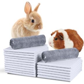 HONGMAO Guinea Pig Bedding,Disposable Guinea Pig Cage Liner,Odor Controlling Charcoal Pee Pads for Rabbit Bedding, Guinea Pigs,Rabbit,Chinchillas,Cats,Dogs and Small Animals(18"x13" ,50 Count)