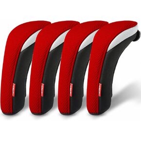 Golf Club Head Covers, 4 Pcs for Hybrid Headcovers with Interchangeable No. Tag UT Cover