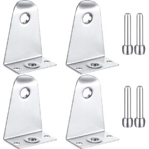 2 Inch Metal Hold Down Brackets and Pins, Blind Brackets Blind Holder Replacements for Horizontal Blinds Shades Windows Doors (16)