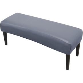Waterproof Bench Cover, Removable Stretch PU Bench Bench Seat Protector Slipcover Ottman Cover for Living Room, Bedroom, Dining Room, Kitchen (Royal Blue)