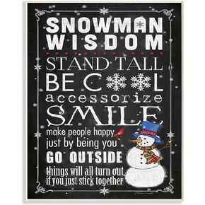 Stupell Home Décor Happy Camper At Christmas Wall Plaque Art, 12 x 0.5 x 12, Proudly Made in USA