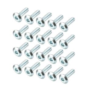 uxcell M6x20mm Furniture Bolts Hex Socket Screws Fastener Zinc Plated 20pcs