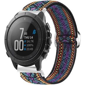 Compatible with Wahoo ELEMNT Rival Smartwatch Band, Lamshaw Stretch Elastics Nylon Adjustable Replacement Strap Accessories for Men & Women Compatible for Compatible with Wahoo ELEMNT Rival Smartwatch