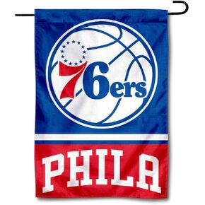 WinCraft Philadelphia 76ers Double Sided Garden Flag