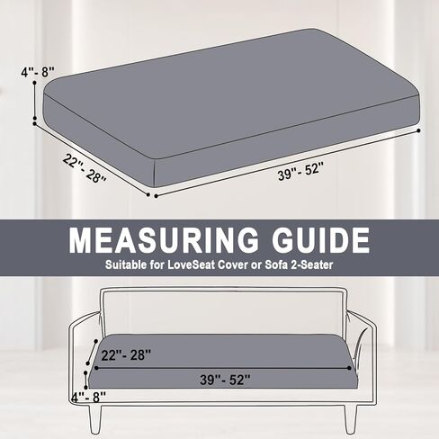 Couch Cover 1 Piece Love Seat Cover Velvet Sectional Couch Cushion Cover Separated L Shaped Sofa Slipcover Furniture Protector for Dogs Pets (LoveSeat or Sofa 2-Seater, Dark Grey) in Kuwait