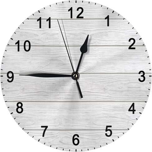 Personalized Wall Clock Photo Round Silent Clocks Custom Logo Picture 9.84 Inch Wood Style for Living Room Bedroom Decor DIY Battery Operated Non Ticking in Saudi Arabia