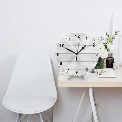 Personalized Wall Clock Photo Round Silent Clocks Custom Logo Picture 9.84 Inch Wood Style for Living Room Bedroom Decor DIY Battery Operated Non Ticking in Saudi Arabia