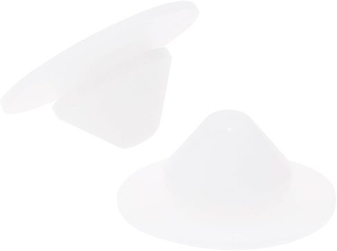 ONLYKXY 10 Pcs Clear Silicone Round Snap in Type Locking Furniture Hole Plugs Button Protective Cover Cap Head,Universal Wide Brim (5mm/0.19inch) in Saudi Arabia