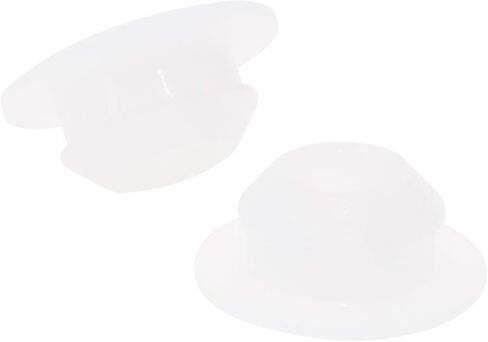 ONLYKXY 10 Pcs Clear Silicone Round Snap in Type Locking Furniture Hole Plugs Button Protective Cover Cap Head,Universal Wide Brim (5mm/0.19inch) in Saudi Arabia
