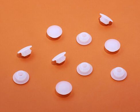 ONLYKXY 10 Pcs Clear Silicone Round Snap in Type Locking Furniture Hole Plugs Button Protective Cover Cap Head,Universal Wide Brim (5mm/0.19inch) in Saudi Arabia