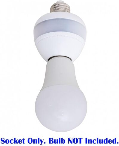 Motion Sensor Retrofit Light Socket, Radar Motion Screw LED CFL Incandescent Bulb Adapter Socket, Smart Dusk to Dawn Dimmable Control (2 Units) in Saudi Arabia