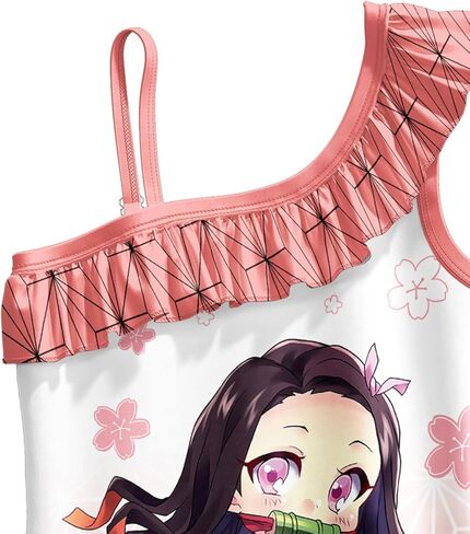 ملابس سباحة للفتيات Nezuko Tankini Anime ملابس سباحة بيكيني بدلة سباحة للشاطئ in Kuwait