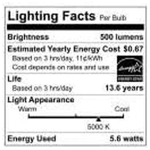 EcoSmart 40W يعادل ضوء النهار A19 Energy Star + لمبة إضاءة LED قابلة لتعديل الضوء (4 عبوات) in Kuwait