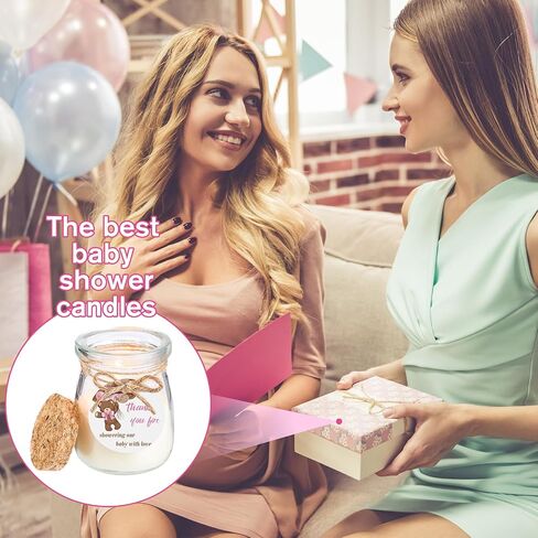 20 Pcs Baby Shower Candle Favors Bulk Lavender Scented Jars Candle Bear Rustic Glass Candle Baby Shower Gifts for Baby Shower Boy Girl Guests Gender Reveal Party Supply Return Gifts in Saudi Arabia