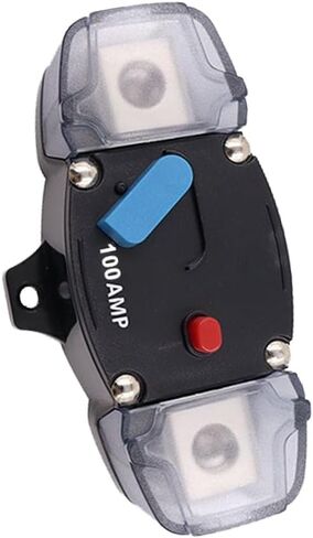 KEDAKEJI 12-48 فولت DC 300A إعادة تعيين يدوي لقاطع الدائرة، 0-8 مقياس التصيد محرك السيارات ستيريو الصوت مضمنة الصمامات كتلة حاملي العاكس للسيارات RV البحرية قارب (300Amp) in Kuwait