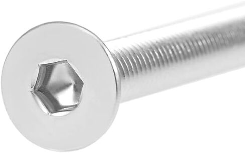 uxcell M8x35mm Flat Head Machine Screws Inner Hex Screw 304 Stainless Steel Fasteners Bolts 10Pcs in Saudi Arabia