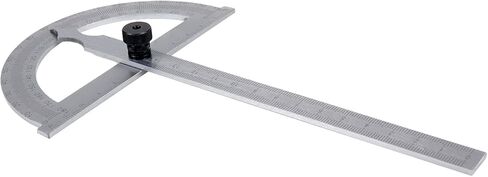 T Tulead النجارة المنقلة الصلب زاوية المنقلة حرفي حاكم أداة الآلات 180 درجة مهندس قياس أداة 8 سنتيمتر ، 12 سنتيمتر in Kuwait