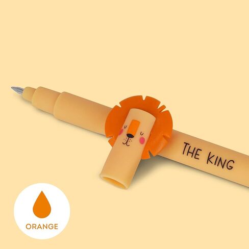 LEGAMI Erasable Gel Pen, Ball on the End for Removing Ink Without Consuming the Paper, Blue Heat-Sensitive Ink, Tip Diameter 0.7 mm, Shark Theme in Saudi Arabia