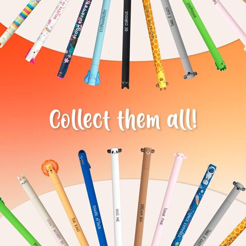 LEGAMI Erasable Gel Pen, Ball on the End for Removing Ink Without Consuming the Paper, Blue Heat-Sensitive Ink, Tip Diameter 0.7 mm, Shark Theme in Saudi Arabia